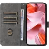 Phonesta Vintage Skin Book Wallet Klapphülle für Google Pixel 9 / 9 Pro - Schwarz 2