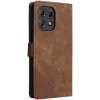 Phonesta Vintage Skin Book Wallet Klapphülle für Motorola Edge 50 / Edge 50 Pro - Braun 7