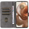 Phonesta Vintage Skin Book Wallet Klapphülle für Motorola Edge 50 Ultra - Schwarz 2