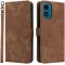 Phonesta Vintage Skin Book Wallet Klapphülle für Motorola Moto G04 / G04s / G24 / G24 Power / E14 - Braun