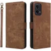 Phonesta Vintage Skin Book Wallet Klapphülle für Motorola Moto G35 - Braun