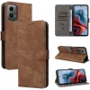Phonesta Vintage Skin Book Wallet Klapphülle für Motorola Moto G45 / Moto G34 - Braun 8