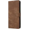 Phonesta Vintage Skin Book Wallet Klapphülle für Motorola Moto G75 - Braun 6