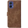 Phonesta Vintage Skin Book Wallet Klapphülle für Motorola Moto G85 - Braun 8