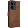 Phonesta Vintage Skin Book Wallet Klapphülle für Oppo Reno13 - Braun 8