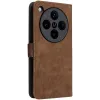 Phonesta Vintage Skin Book Wallet Klapphülle für Oppo Find X8 Pro - Braun 7