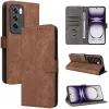 Phonesta Vintage Skin Book Wallet Klapphülle für Oppo Reno12 Pro - Braun 6