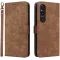 Phonesta Vintage Skin Book Wallet Klapphülle für Sony Xperia 1 VI - Braun