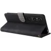 Phonesta Vintage Skin Book Wallet Klapphülle für Sony Xperia 1 VI - Schwarz 4