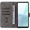 Phonesta Vintage Skin Book Wallet Klapphülle für Sony Xperia 10 VI - Braun 2
