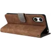 Phonesta Vintage Skin Book Wallet Klapphülle für Sony Xperia 10 VI - Braun 4