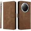 Phonesta Vintage Skin Book Wallet Klapphülle für HONOR Magic7 Lite - Braun