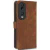 Phonesta Vintage Skin Book Wallet Klapphülle für HONOR 90 - Braun 7