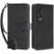 Phonesta Vintage Skin Book Wallet Klapphülle für HONOR 90 - Schwarz