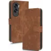 Phonesta Vintage Skin Book Wallet Klapphülle für HONOR 90 Lite - Braun 8