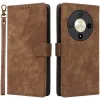 Phonesta Vintage Skin Book Wallet Klapphülle für HONOR Magic6 Lite - Braun