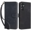 Phonesta Vintage Skin Book Wallet Klapphülle für Samsung Galaxy A15 4G/5G - Schwarz