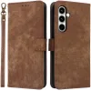 Phonesta Vintage Skin Book Wallet Klapphülle für Samsung Galaxy A35 - Braun
