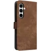 Phonesta Vintage Skin Book Wallet Klapphülle für Samsung Galaxy A35 - Braun 7