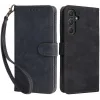 Phonesta Vintage Skin Book Wallet Klapphülle für Samsung Galaxy A55 - Schwarz