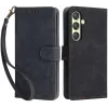 Phonesta Vintage Skin Book Wallet Klapphülle für Samsung Galaxy S24 - Schwarz
