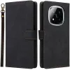 Phonesta Vintage Skin Book Wallet Klapphülle für Xiaomi Redmi Note 14 Pro 5G/14 Pro Plus / Xiaomi Poco X7 - Schwarz