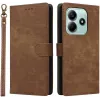 Phonesta Vintage Skin Book Wallet Klapphülle für Xiaomi Redmi Note 14 5G - Braun