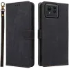 Phonesta Vintage Skin Book Wallet Klapphülle für Asus Zenfone 11 Ultra - Schwarz