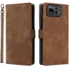 Phonesta Vintage Skin Book Wallet Klapphülle für Asus Zenfone 12 Ultra - Braun