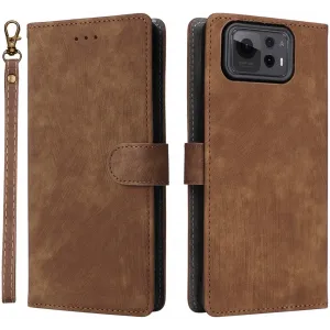 Phonesta Vintage Skin Book Wallet Klapphülle für Asus Zenfone 12 Ultra - Braun