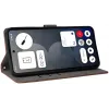 Phonesta Vintage Skin Book Wallet Klapphülle für Nothing Phone (3a) Pro - Braun 4