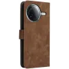 Phonesta Vintage Skin Book Wallet Klapphülle für Xiaomi Poco F7 Pro/F7 Ultra - Braun 8