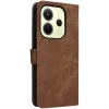 Phonesta Vintage Skin Book Wallet Klapphülle für Xiaomi Redmi Note 14 4G 163.2mm - Braun 7