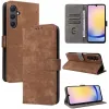 Phonesta Vintage Skin Book Wallet Klapphülle für Samsung Galaxy A25 - Braun 5