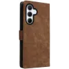 Phonesta Vintage Skin Book Wallet Klapphülle für Samsung Galaxy A56 - Braun 8