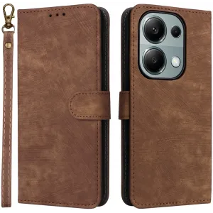 Phonesta Vintage Skin Book Wallet Klapphülle für Xiaomi Redmi Note 14S/13 Pro / Xiaomi Poco M6 Pro - Braun