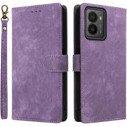 Phonesta Vintage Skin Book Wallet Klapphülle für HMD Fusion/Fusion X1 - Lila