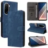 Phonesta Vintage Skin Book Wallet Klapphülle für Xiaomi Poco M7 - Blau 9