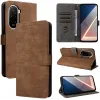 Phonesta Vintage Skin Book Wallet Klapphülle für Xiaomi Poco M7 - Braun 9