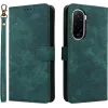 Phonesta Vintage Skin Book Wallet Klapphülle für Xiaomi Poco M7 - Grün