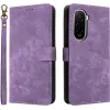 Phonesta Vintage Skin Book Wallet Klapphülle für Xiaomi Poco M7 - Lila