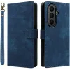 Phonesta Vintage Skin Book Wallet Klapphülle für Samsung Galaxy Z Fold 7 - Blau