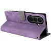 Phonesta Vintage Skin Book Wallet Klapphülle für Samsung Galaxy Z Fold 7 - Lila 6