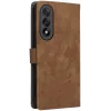 Phonesta Vintage Skin Book Wallet Klapphülle für OnePlus Nord 5 - Braun 7