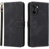 Phonesta Vintage Skin Book Wallet Klapphülle für OnePlus Nord CE5 - Schwarz