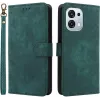 Phonesta Vintage Skin Book Wallet Klapphülle für Oppo A6 Pro - Grün