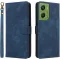 Phonesta Vintage Skin Book Wallet Klapphülle für Motorola Moto G06/G06 Power - Blau