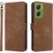 Phonesta Vintage Skin Book Wallet Klapphülle für Motorola Moto G06/G06 Power - Braun