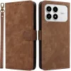 Phonesta Vintage Skin Book Wallet Klapphülle für Xiaomi Poco F8 Pro - Braun