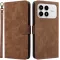 Phonesta Vintage Skin Book Wallet Klapphülle für Xiaomi Poco F8 Pro - Braun